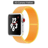 Band For Apple Watch Series 3/2/1 38MM 42MM Nylon Soft Breathable Replacement Strap Sport Loop for iwatch series 4 5 40MM 44MM - Techngeek