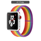 Band For Apple Watch Series 3/2/1 38MM 42MM Nylon Soft Breathable Replacement Strap Sport Loop for iwatch series 4 5 40MM 44MM - Techngeek