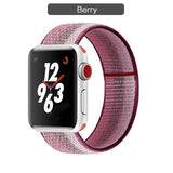 Band For Apple Watch Series 3/2/1 38MM 42MM Nylon Soft Breathable Replacement Strap Sport Loop for iwatch series 4 5 40MM 44MM - Techngeek