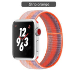 Band For Apple Watch Series 3/2/1 38MM 42MM Nylon Soft Breathable Replacement Strap Sport Loop for iwatch series 4 5 40MM 44MM - Techngeek