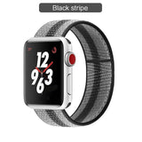 Band For Apple Watch Series 3/2/1 38MM 42MM Nylon Soft Breathable Replacement Strap Sport Loop for iwatch series 4 5 40MM 44MM - Techngeek