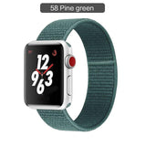 Band For Apple Watch Series 3/2/1 38MM 42MM Nylon Soft Breathable Replacement Strap Sport Loop for iwatch series 4 5 40MM 44MM - Techngeek