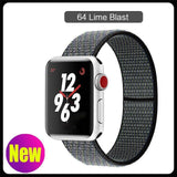 Band For Apple Watch Series 3/2/1 38MM 42MM Nylon Soft Breathable Replacement Strap Sport Loop for iwatch series 4 5 40MM 44MM - Techngeek