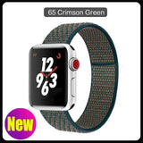 Band For Apple Watch Series 3/2/1 38MM 42MM Nylon Soft Breathable Replacement Strap Sport Loop for iwatch series 4 5 40MM 44MM - Techngeek