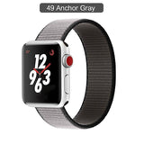 Band For Apple Watch Series 3/2/1 38MM 42MM Nylon Soft Breathable Replacement Strap Sport Loop for iwatch series 4 5 40MM 44MM - Techngeek