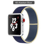 Band For Apple Watch Series 3/2/1 38MM 42MM Nylon Soft Breathable Replacement Strap Sport Loop for iwatch series 4 5 40MM 44MM - Techngeek