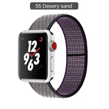 Band For Apple Watch Series 3/2/1 38MM 42MM Nylon Soft Breathable Replacement Strap Sport Loop for iwatch series 4 5 40MM 44MM - Techngeek