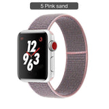 Band For Apple Watch Series 3/2/1 38MM 42MM Nylon Soft Breathable Replacement Strap Sport Loop for iwatch series 4 5 40MM 44MM - Techngeek