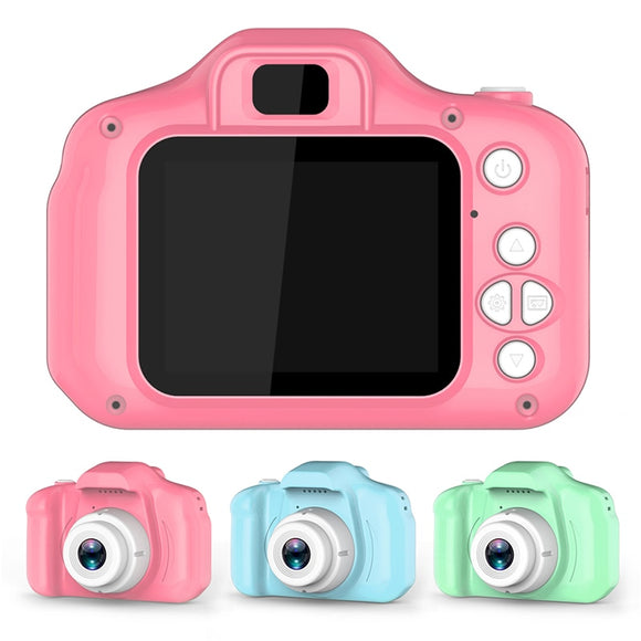 Kids Digital Camera 2 Inch HD Screen Cartoon Cameras Video Recorder Camcorder Children's Toys Fun Games