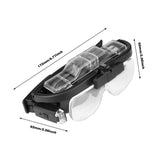 Adjustable 2 Lens Loupe LED Light Headband Magnifier Glass LED Magnifying Glasses With Lamp 1.5X20x2.5X3.5X4.0X4.5X