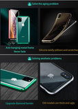 Metal Magnetic Adsorption Case For iPhone with Double Sided Tempered Glass - Techngeek