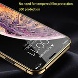 Metal Magnetic Adsorption Case For iPhone with Double Sided Tempered Glass - Techngeek