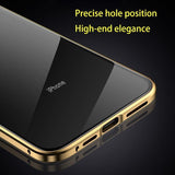 Metal Magnetic Adsorption Case For iPhone with Double Sided Tempered Glass - Techngeek