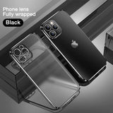 Luxury Case For iPhone 12 / Mini / Pro / Pro Max Silicon Clear Fitted Soft Case for iPhone 12 Pro Max Bumper Transparent Cover - Techngeek