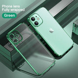 Luxury Case For iPhone 12 / Mini / Pro / Pro Max Silicon Clear Fitted Soft Case for iPhone 12 Pro Max Bumper Transparent Cover - Techngeek