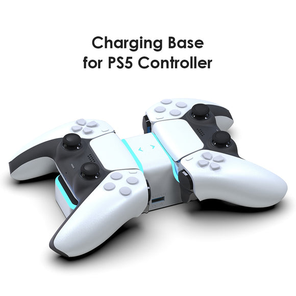 PS5 Controller Charger Dual USB Fast Charging Dock Station Stand with USB A Ouput for PlayStation 5 DualSense Accessories