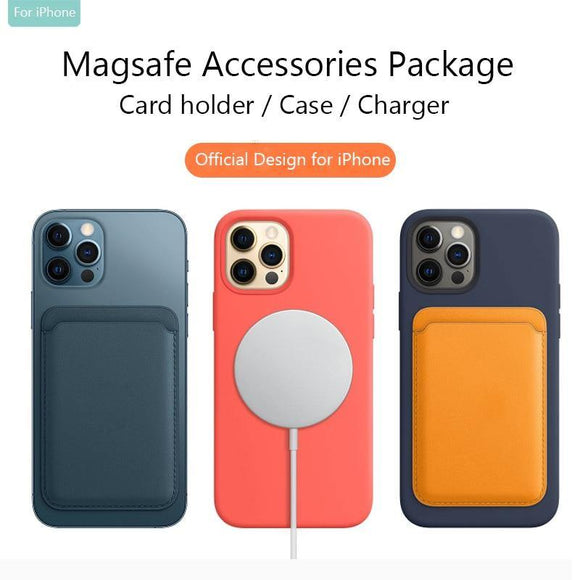 Original Magsafe Card Slot for iPhone 12 Case Magsafin Charger Official Silicone Cases for iPhone 12 Magsafing Back Accessory - Techngeek