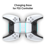 PS5 Controller Charger Dual USB Fast Charging Dock Station Stand with USB A Ouput for PlayStation 5 DualSense Accessories