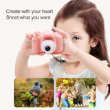 Kids Digital Camera 2 Inch HD Screen Cartoon Cameras Video Recorder Camcorder Children's Toys Fun Games