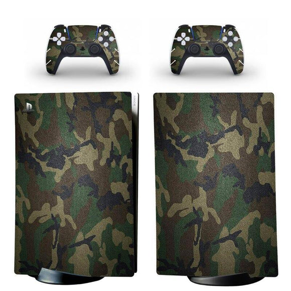 PS5 Controller Console Digital Edition Sticker  Camouflage Skin Decal Cover for PlayStation 5 Console and 2 Controllers - Techngeek
