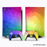 PS5 Console Disk Edition Carbon Fiber Skin Sticker Decal Cover for PlayStation 5 Disc Console and 2 Controllers