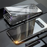 Magnetic Adsorption Metal Case For Samsung Galaxy S20 S8 S9 S10 Double-Sided Glass