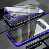 Magnetic Adsorption Metal Case For Samsung Galaxy S20 S8 S9 S10 Double-Sided Glass