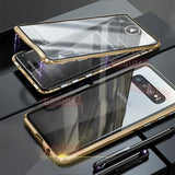 Magnetic Adsorption Metal Case For Samsung Galaxy S20 S8 S9 S10 Double-Sided Glass