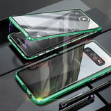 Magnetic Adsorption Metal Case For Samsung Galaxy S20 S8 S9 S10 Double-Sided Glass