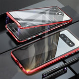 Magnetic Adsorption Metal Case For Samsung Galaxy S20 S8 S9 S10 Double-Sided Glass