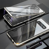 Magnetic Adsorption Metal Case For Samsung Galaxy S20 S8 S9 S10 Double-Sided Glass