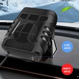 4 IN 1 12V/24V 120W Car Heater Electric Cooling Heating Fan Portable Electric Dryer Windshield Defogging Demister Defroster