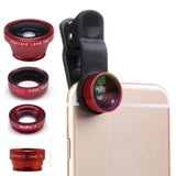 4 in 1 Universal 2X Telescope Wide Angle Marco  Fisheye Lens for iPhone Android Phone - Techngeek