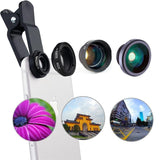 4 in 1 Universal 2X Telescope Wide Angle Marco  Fisheye Lens for iPhone Android Phone - Techngeek