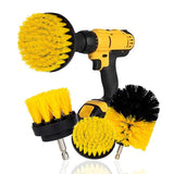 3Pcs/Set Electric Scrubber Brush Drill Brush Kit Plastic Round Cleaning Brush For Carpet Glass Car Tires Nylon Brushes 2/3.5/4in