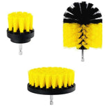 3Pcs/Set Electric Scrubber Brush Drill Brush Kit Plastic Round Cleaning Brush For Carpet Glass Car Tires Nylon Brushes 2/3.5/4in