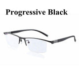 Transition Photochromic Progressive Multi Focus Reading Glasses Varifocal No Line Gradual Lens +Rx Farsighted from 0 to +300 - Techngeek