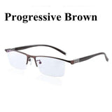 Transition Photochromic Progressive Multi Focus Reading Glasses Varifocal No Line Gradual Lens +Rx Farsighted from 0 to +300 - Techngeek