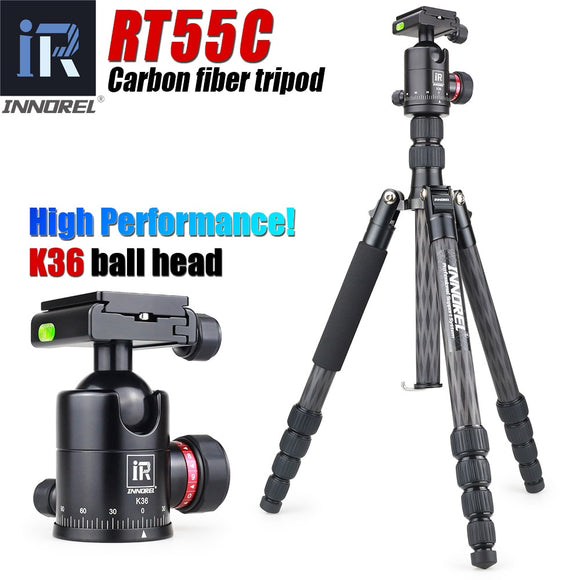 RT55C Professional carbon fibre tripod for digital camera tripod Suitable for travel